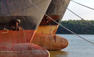Rust on ship