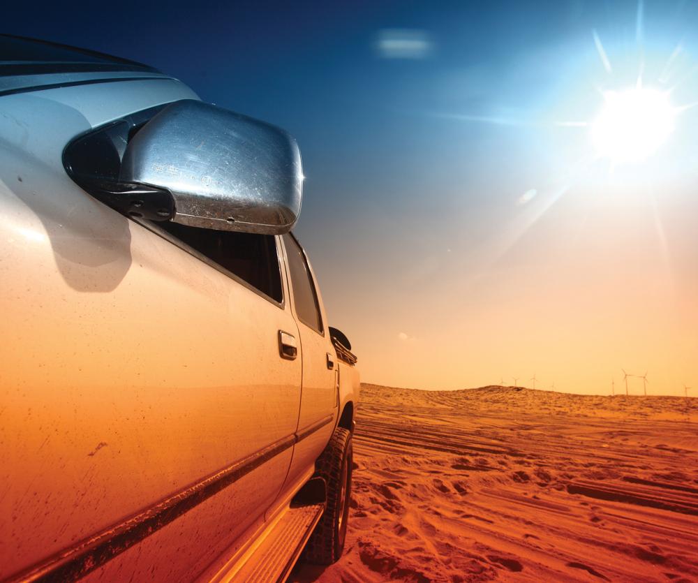 Car in Desert