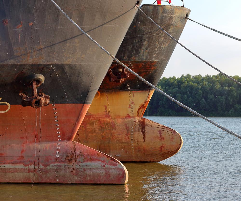 Rust on ship